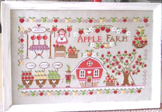 Stickvorlage " Apple Farm"