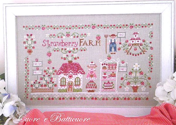 Stickvorlage "Strawberry Farm"