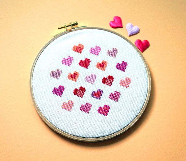 Stickset "Mix Of Pink Hearts"