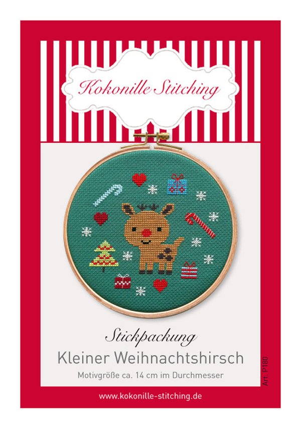 Stickset "Kleiner Weihnachtshirsch"