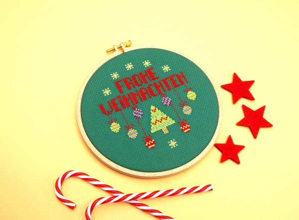 Stickset "Frohe Weihnachten"