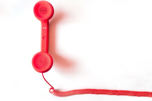 Roter Telefonhörer